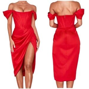 house of cb loletta dress red size L